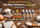 How Many Tablespoons in 1/4 Cup? Exact Conversion + Easy Chart (2026 Guide)