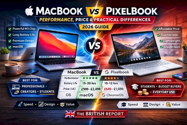 MacBook vs Pixelbook – Performance, Price & Practical Differences (2026 Guide)
