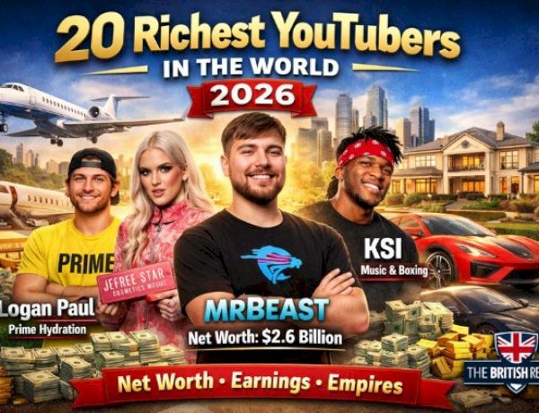 20 Richest YouTubers in the World (2026) – Net Worth, Earnings & Empire Breakdown