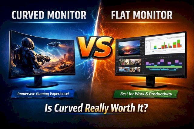 Curved Monitor vs Flat – Is Curved Really Worth It? (2026 Guide)
