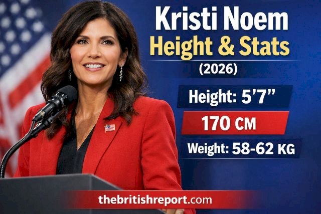 Kristi Noem Height (2026) – Feet, CM, Weight, Age & Full Body Stats