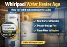 Whirlpool Water Heater Age: How to Find It in Seconds (2026 Guide)