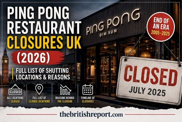 Ping Pong Restaurant Closures UK (2026): Full List of Shutting Locations & Reasons