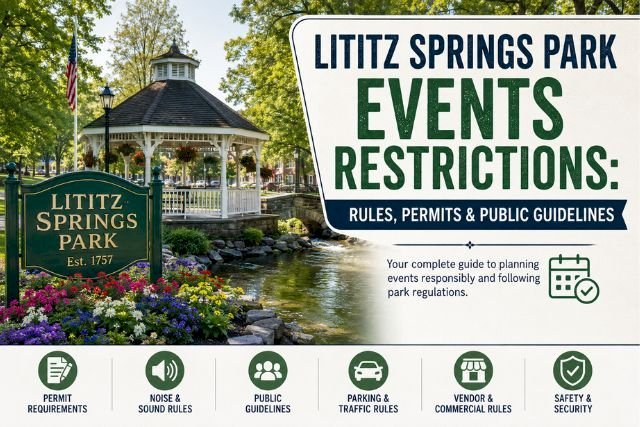 Lititz Springs Park Events Restrictions: Rules, Permits & Public Guidelines