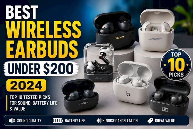 Best Wireless Earbuds Under 200 Dollars 2024: Top 10 Tested Picks for Sound, Battery Life & Value